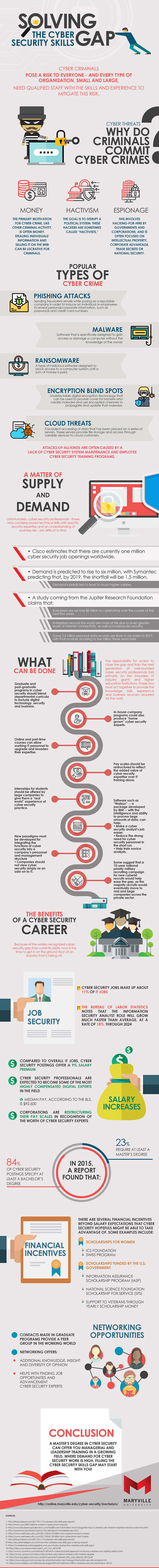 Solving the Cyber Security Skills Gap Infographic